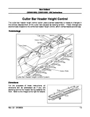 New Holland CR9040 CR9080 CX8070 8090 Header Height Control MC Mower BOXER Owners Manual page 15