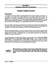 New Holland CR9040 CR9080 CX8070 8090 Header Height Control MC Mower BOXER Owners Manual page 3